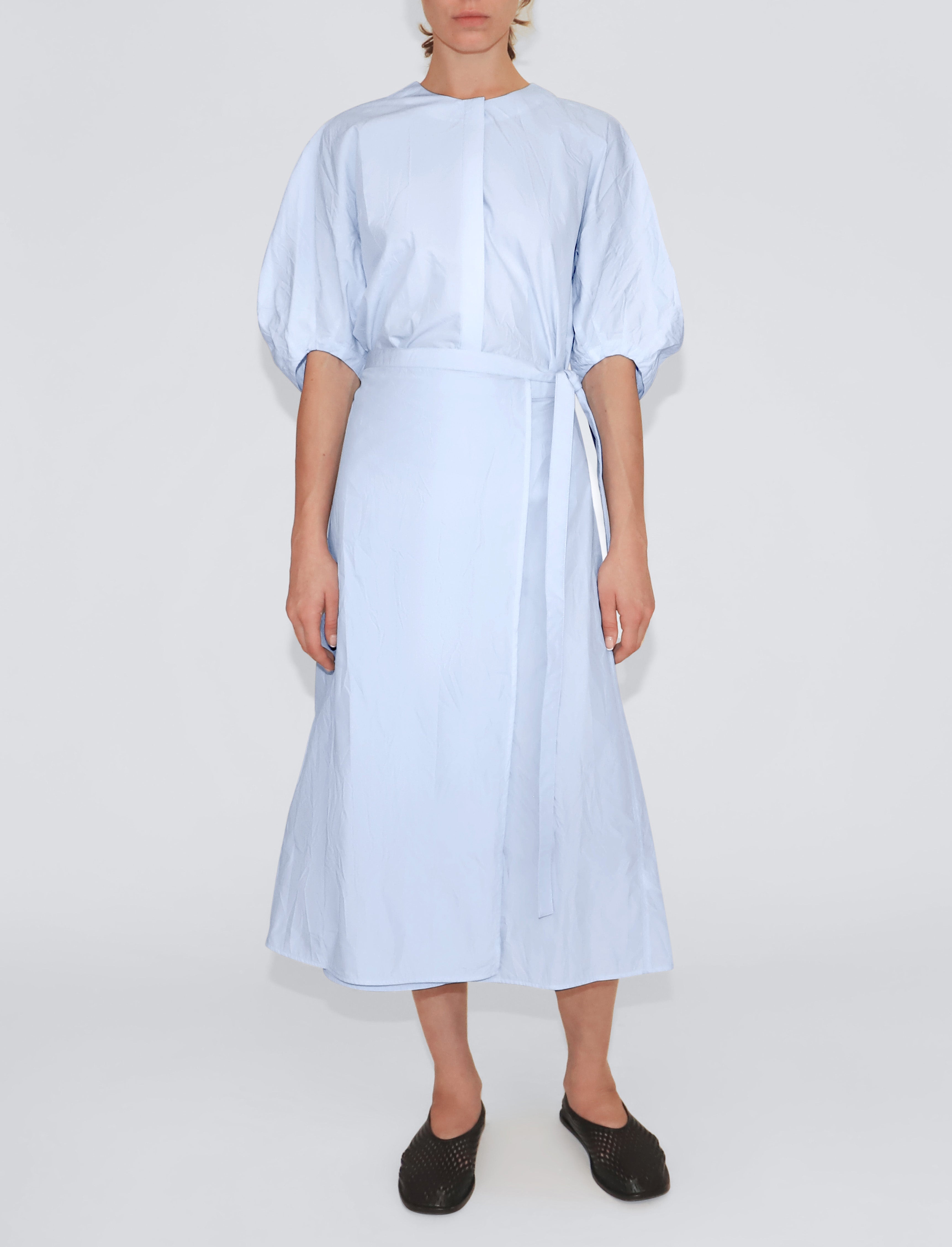 Alicia Dress in Crinkled Cotton Gabardine - 2