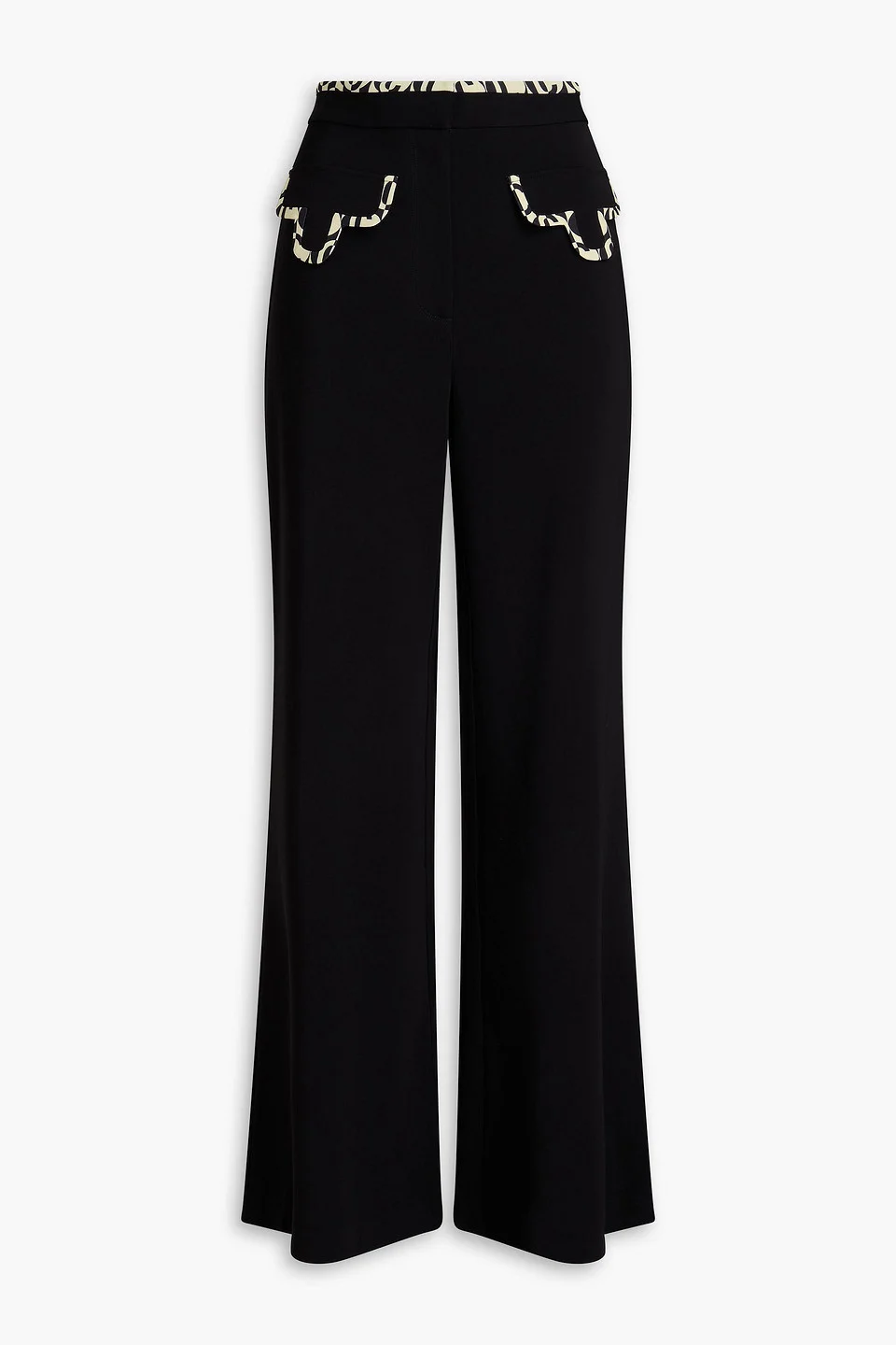 Crepe flared pants - 1