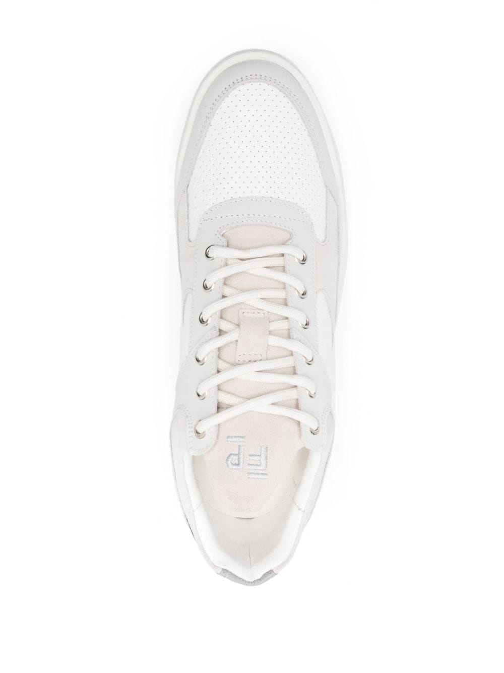 panelled low-top sneakers - 4