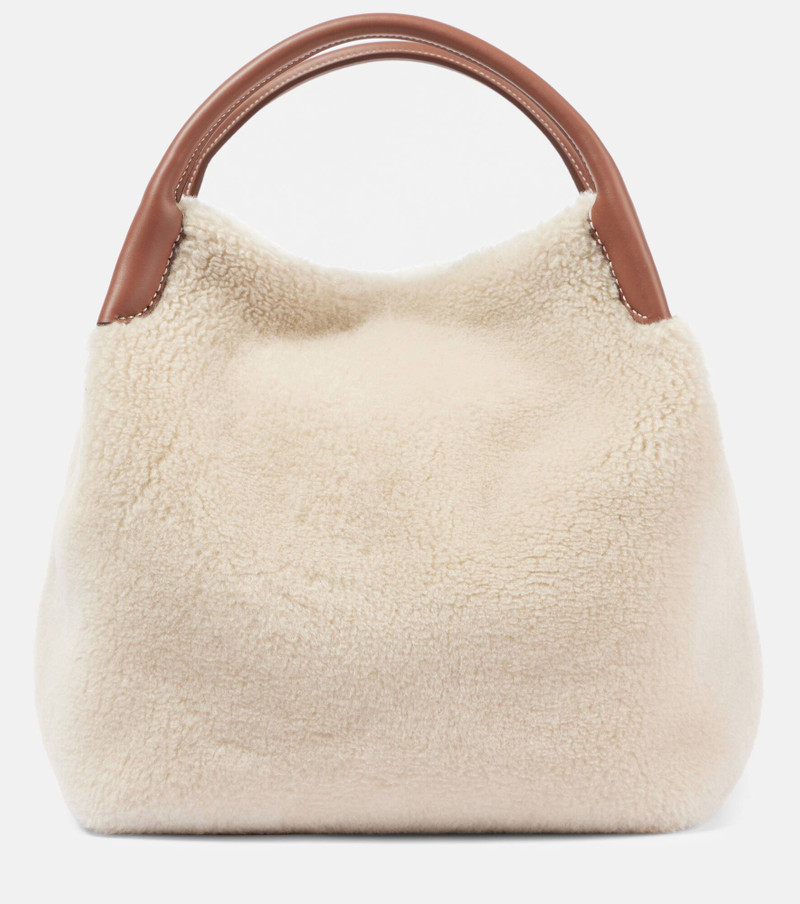 Bale Large faux shearling bucket bag 1