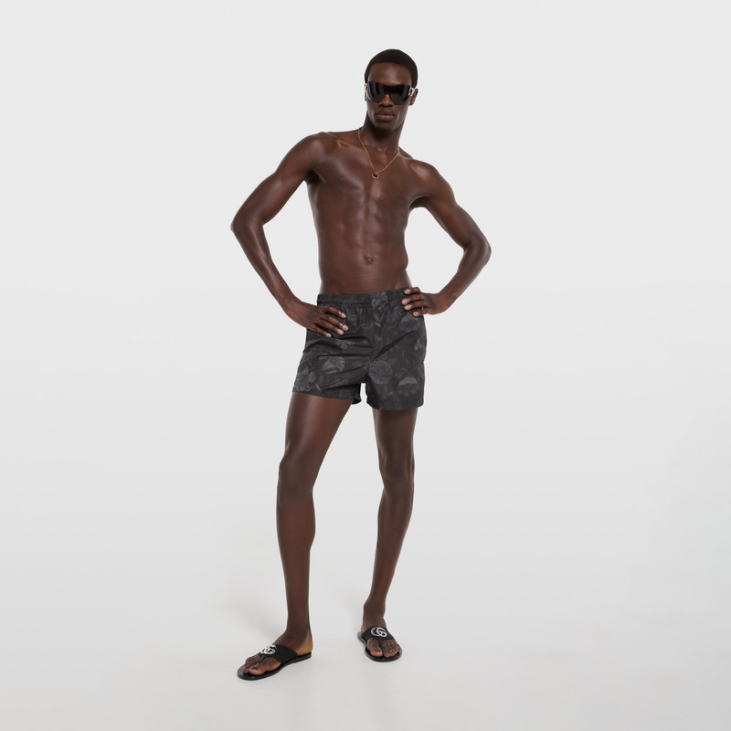 GUCCI Printed nylon swim shorts outlook