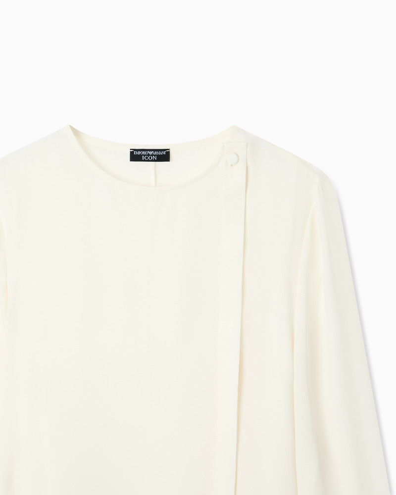 EMPORIO ARMANI ICON BLOUSE IN SILK DOUBLE GEORGETTE outlook
