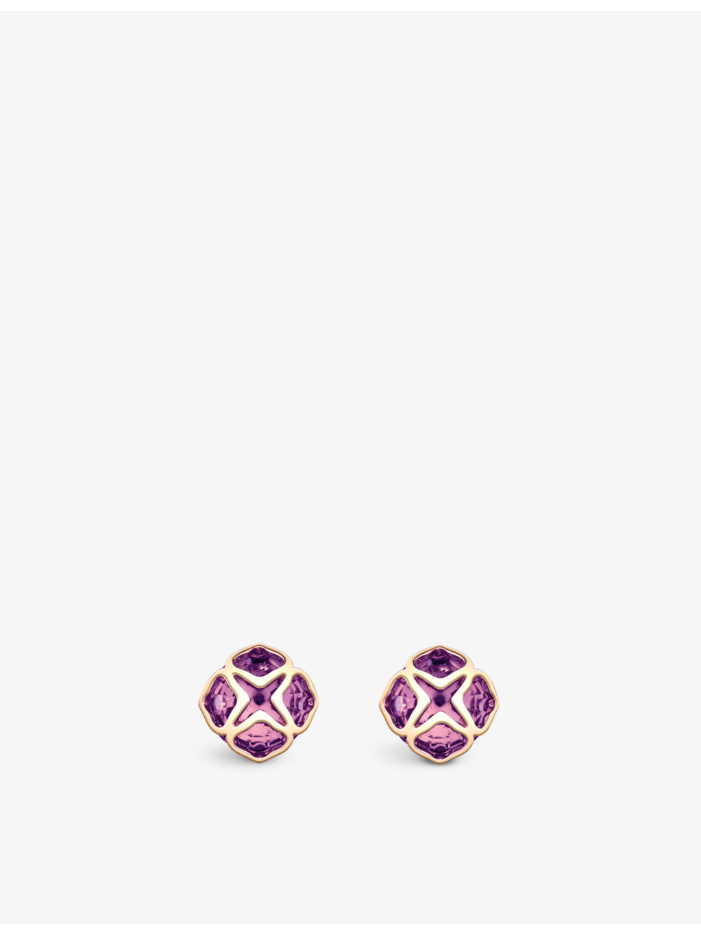 IMPERIALE 18ct rose-gold and amethyst earrings - 1