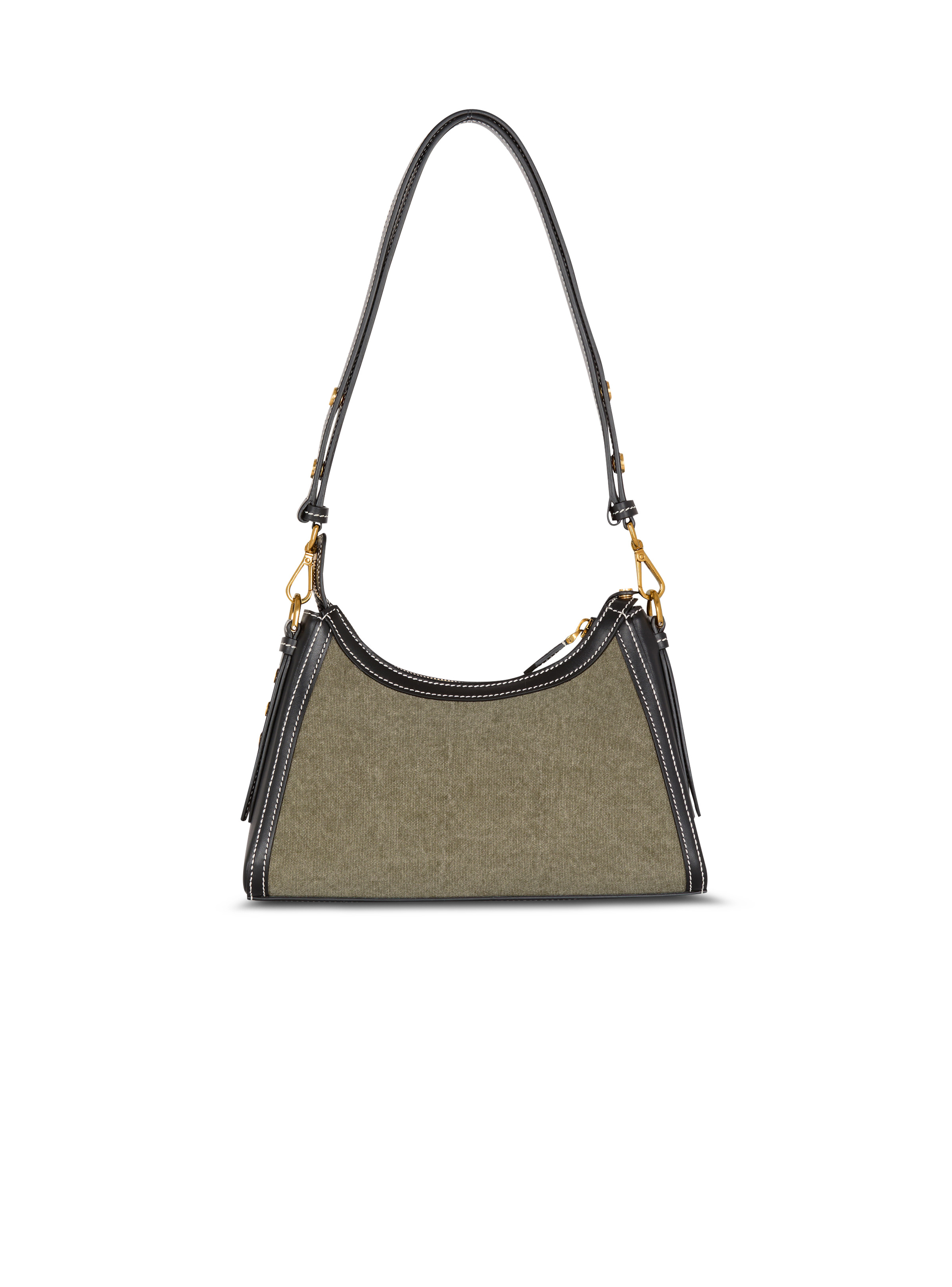B-Buzz Hobo bag in leather and canvas - 4