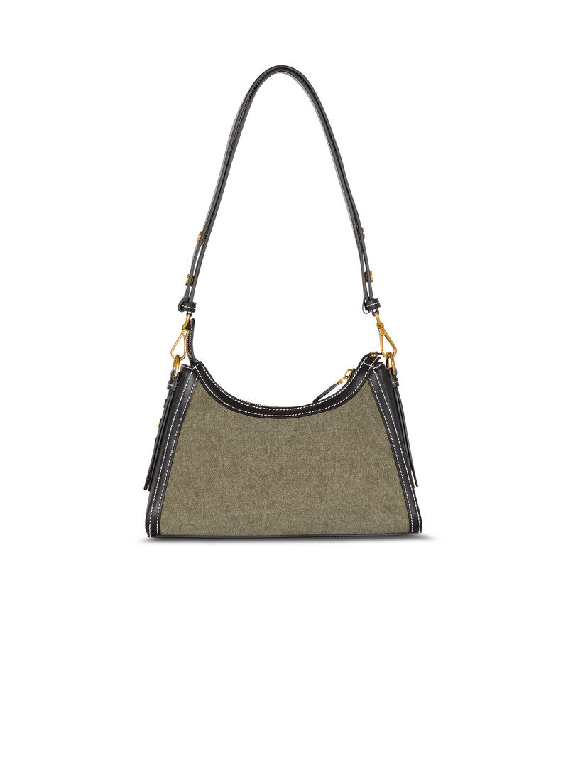 B-Buzz Hobo bag in leather and canvas 4