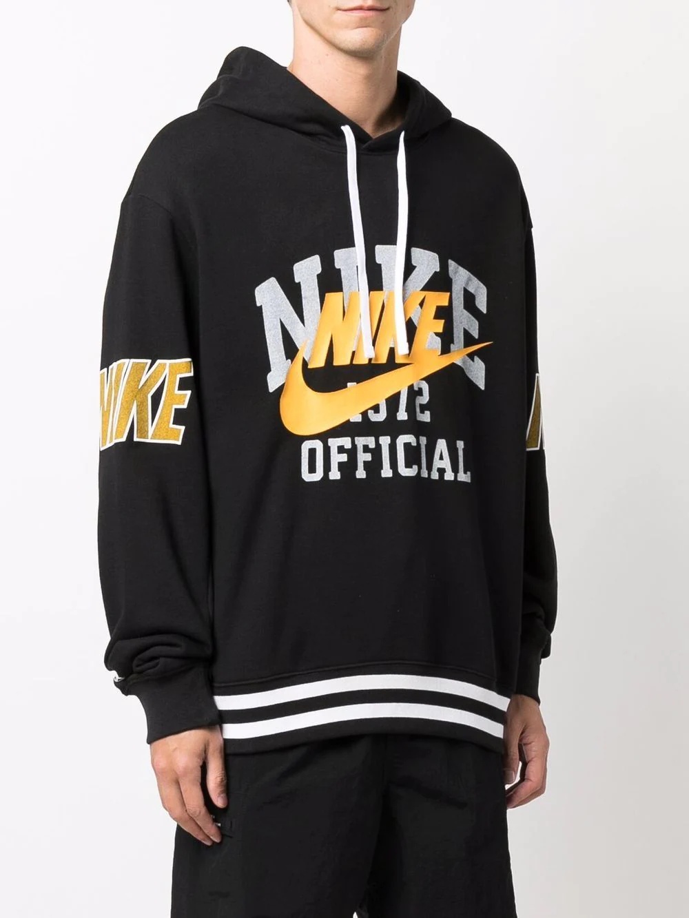 logo-print hoodie - 3