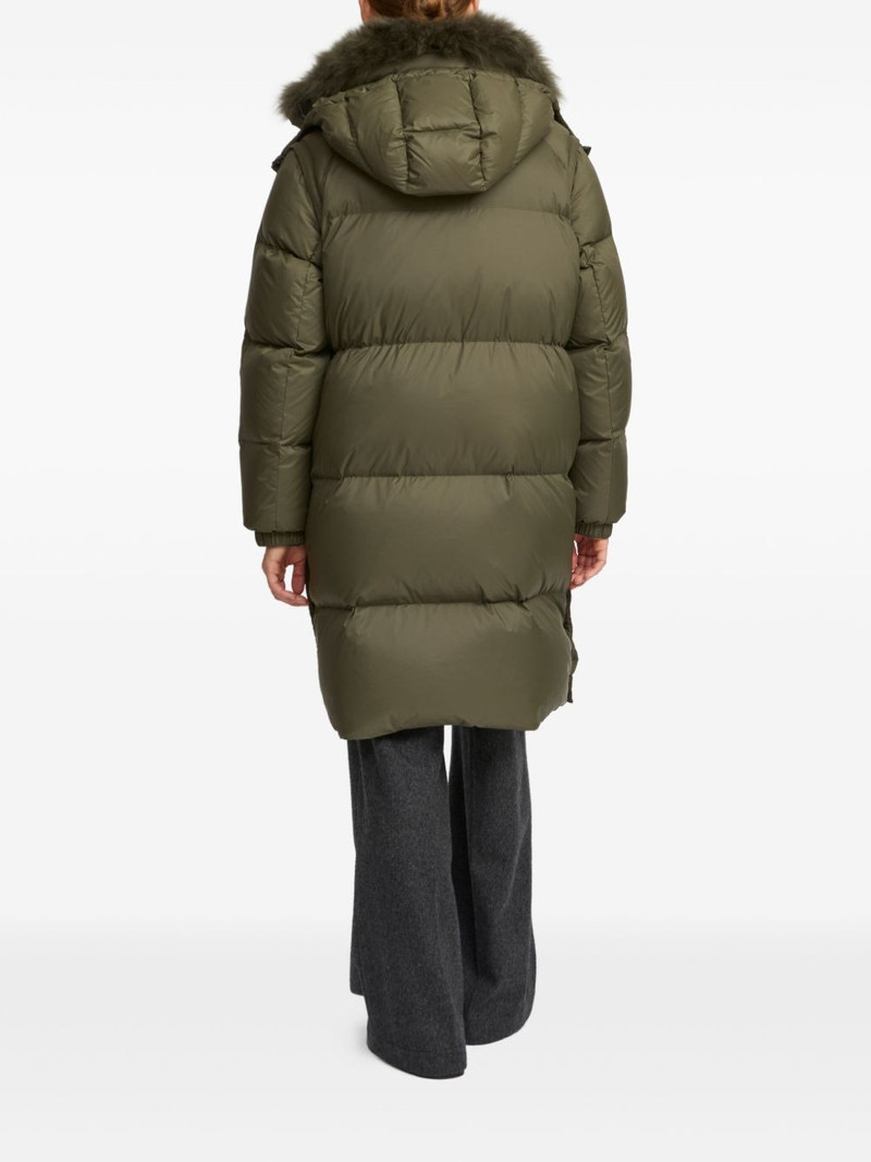 lambshearling-trimmed hooded coat 3