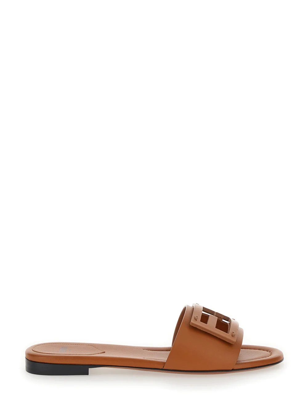 Fendi Women 'Baguette' Brown Sandals With Logo In Leather Woman - 1