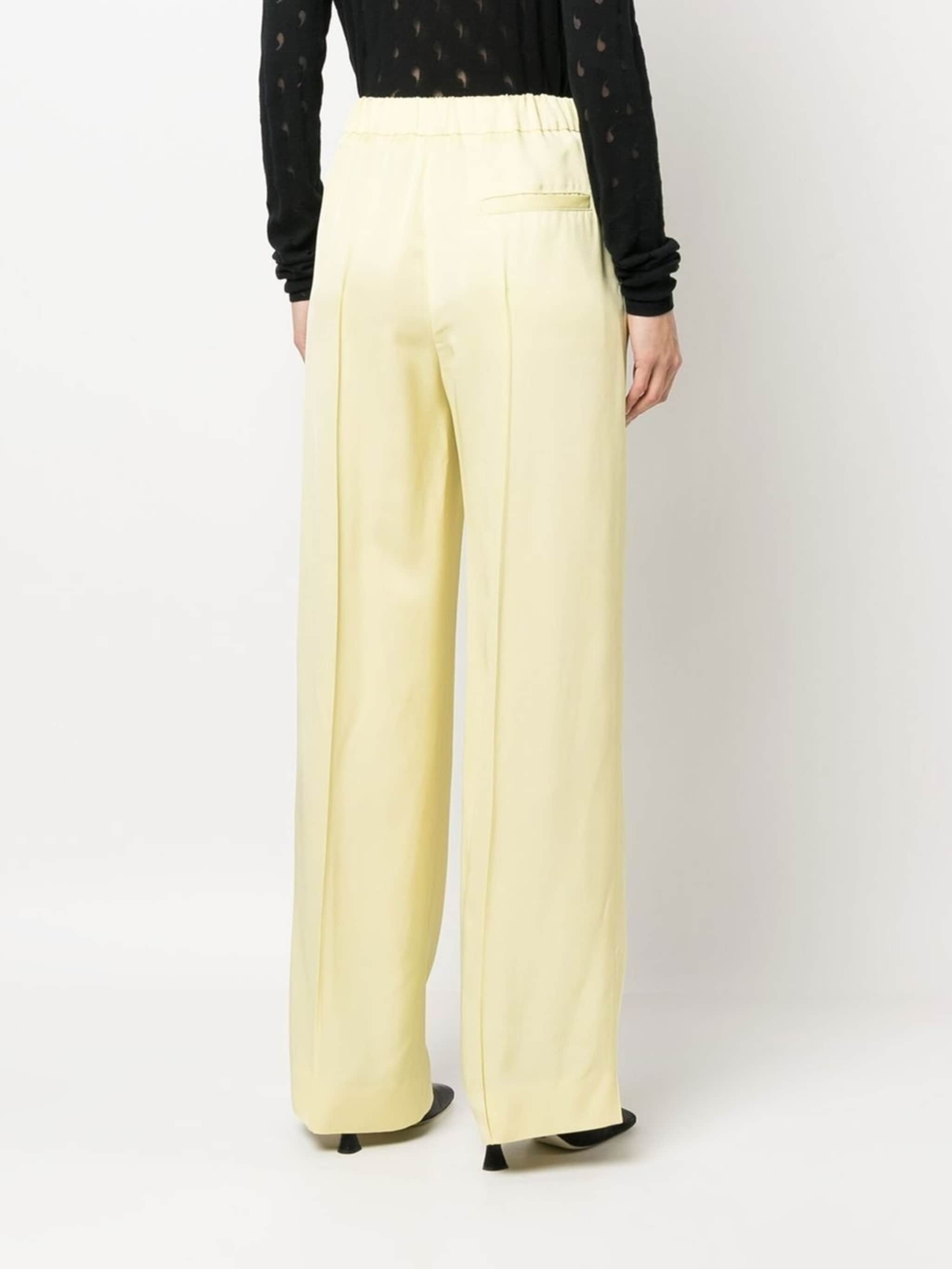 high waisted yellow trousers - 4