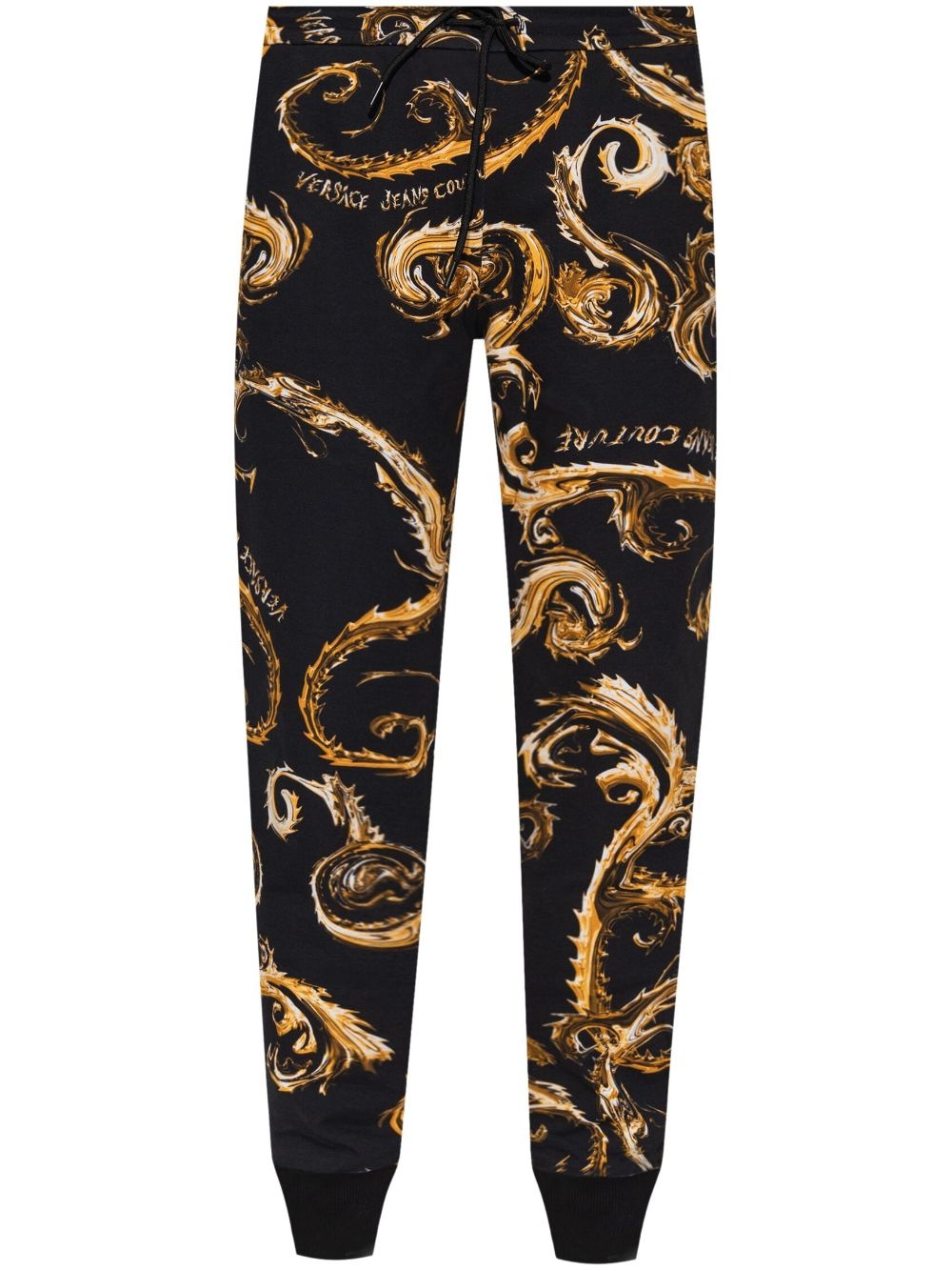 logo print track pants - 1