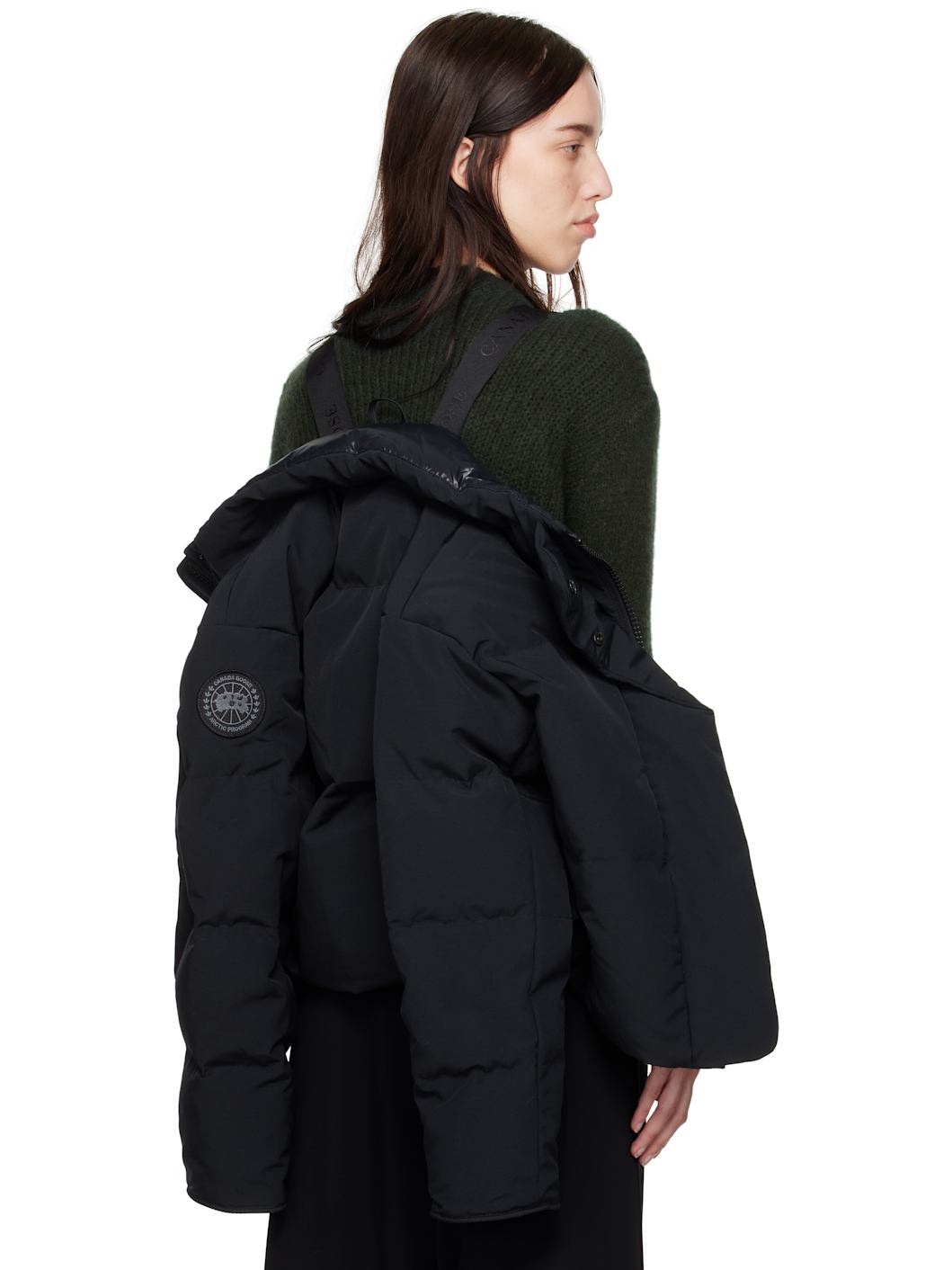 Black 'Black Label' Grandview Cropped Down Jacket - 5