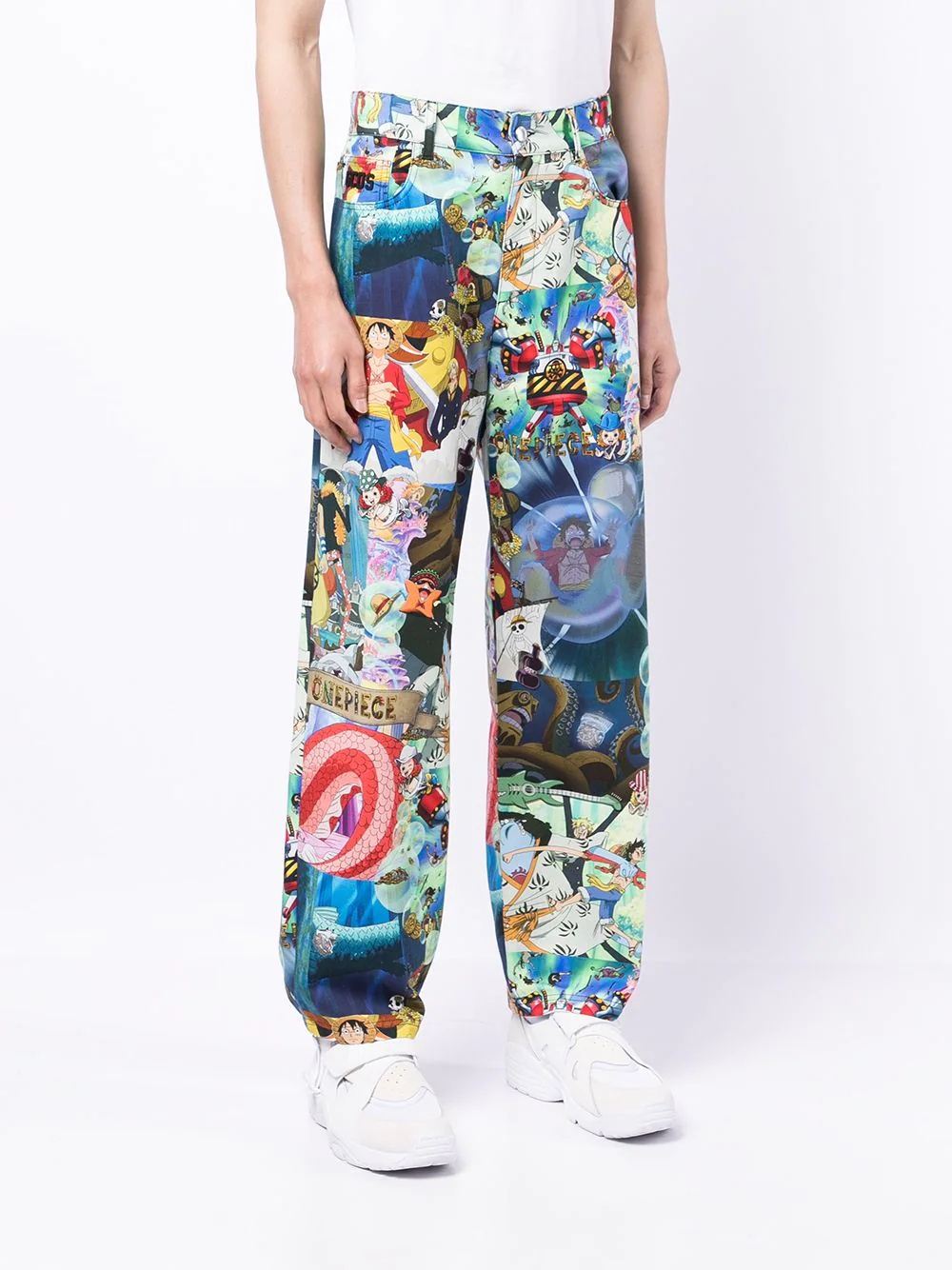 x One Piece comic-print trousers - 3