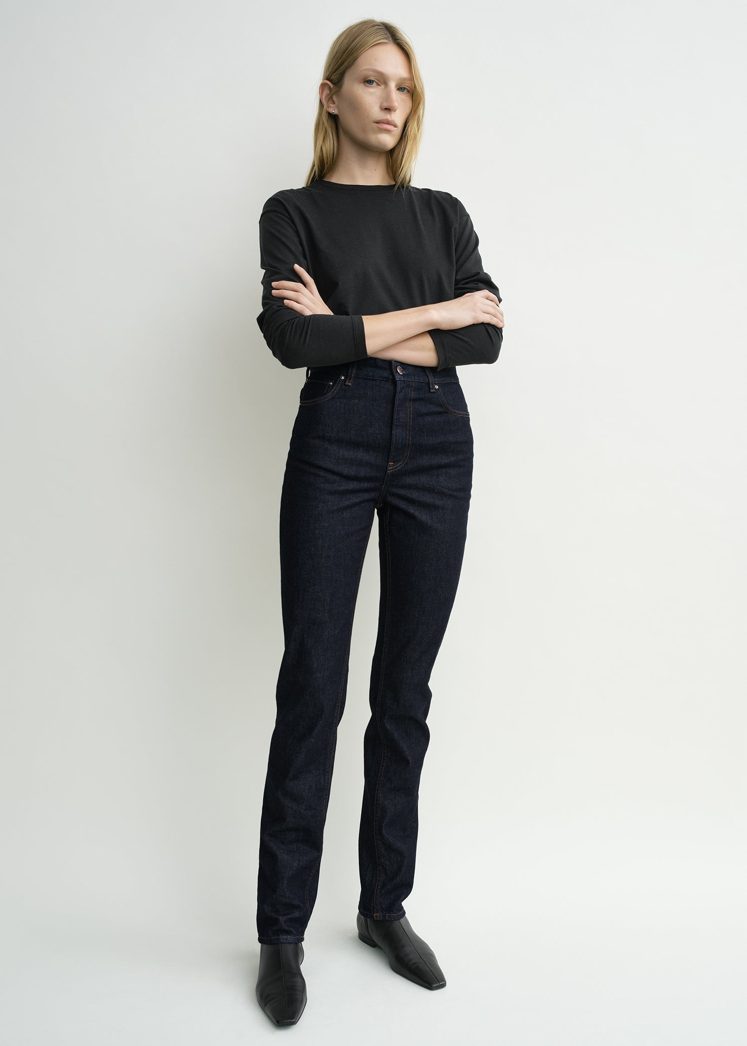 High slim denim rinsed blue - 2