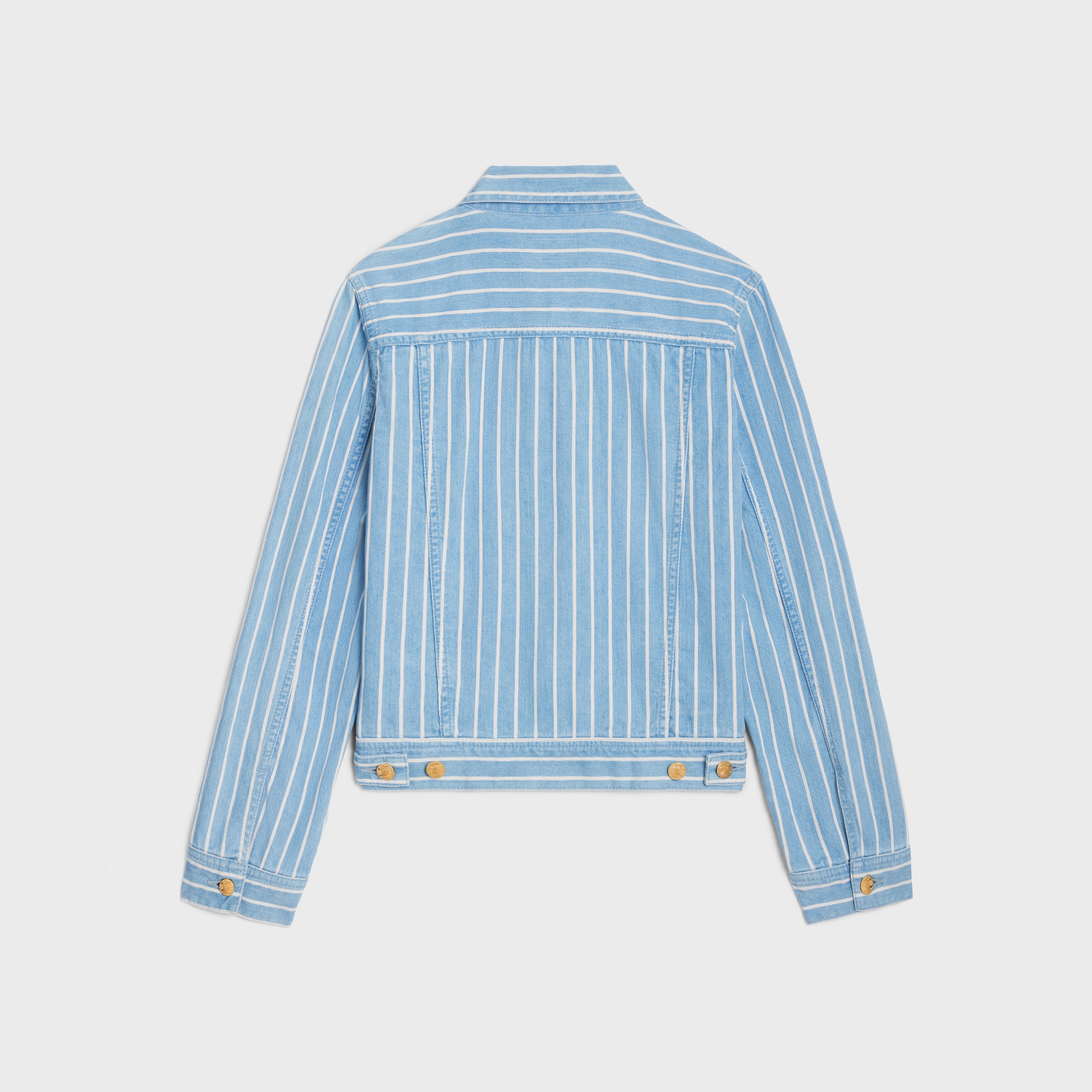 trucker jacket in lightweight denim - 2