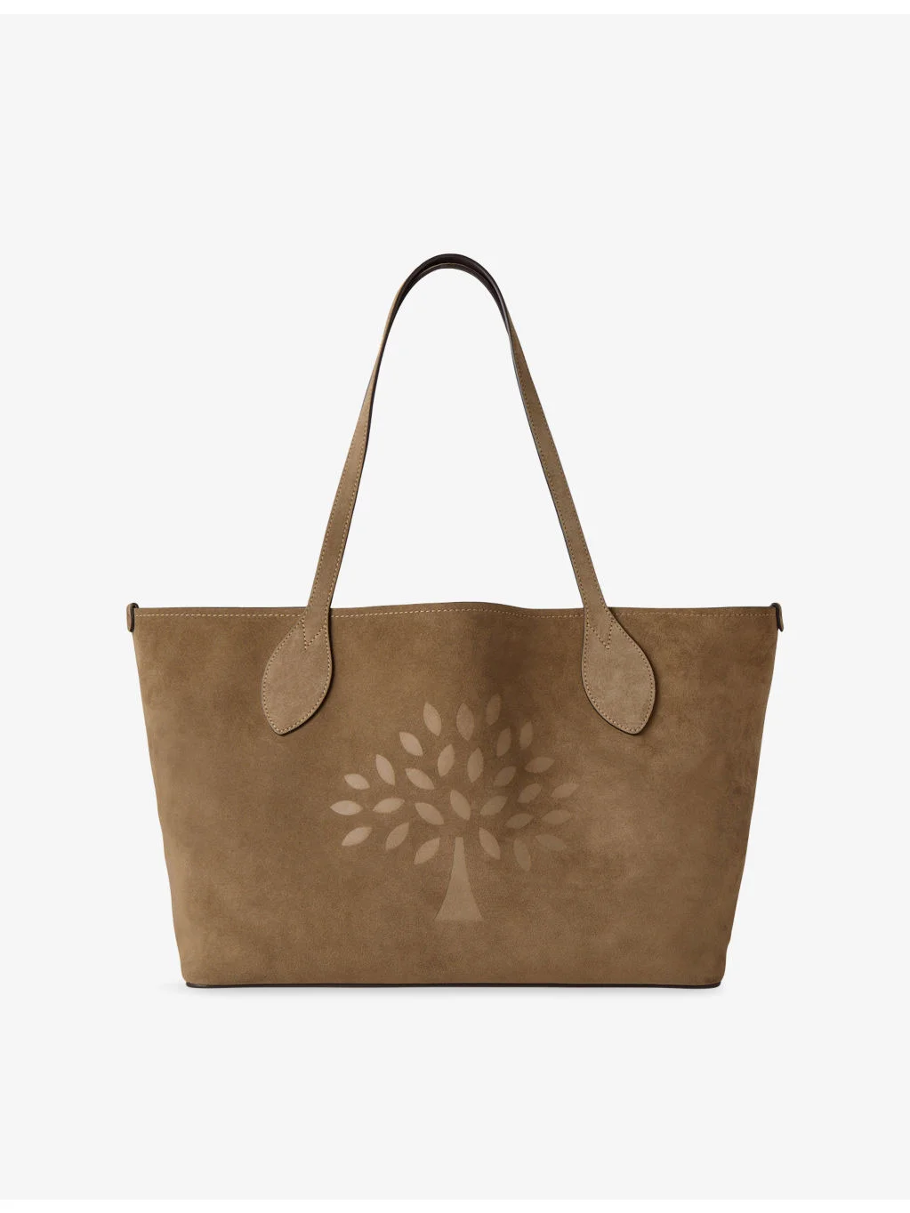 Small Tree Suede Tote Bag - 1