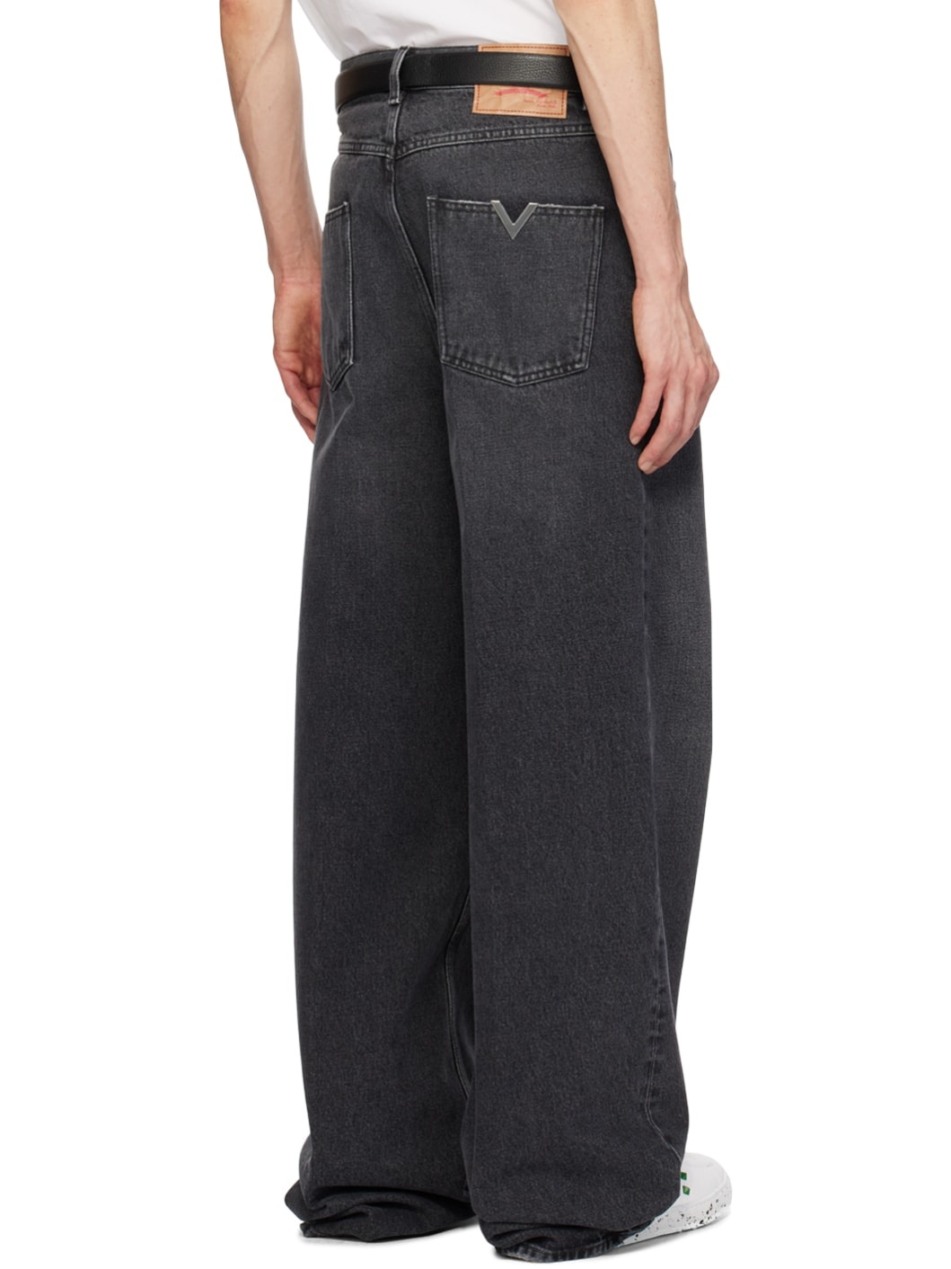 Black Creased Jeans - 3