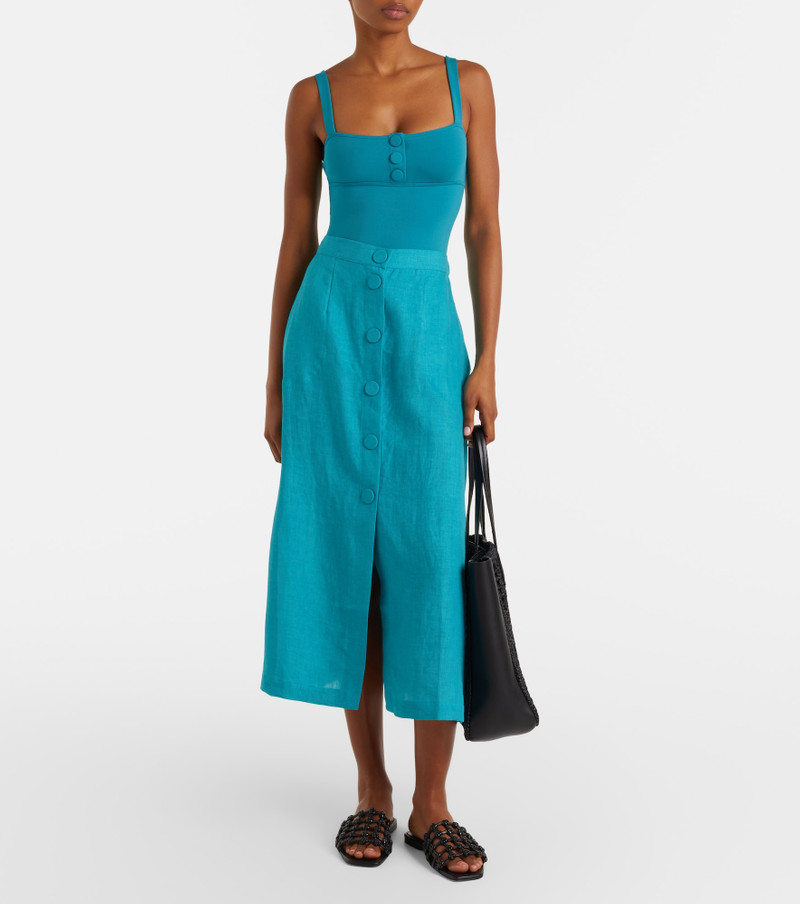ERES Amusante linen midi skirt outlook