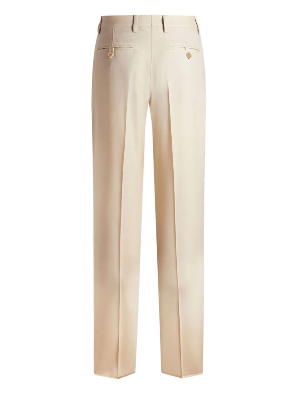 wool twill trousers - 7