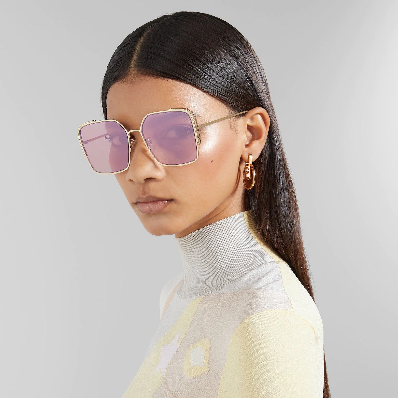 Sunglasses with pink lenses - 4