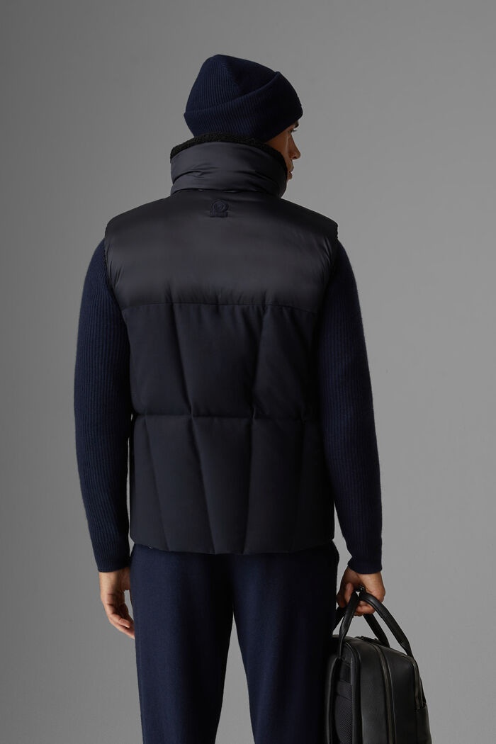 Xeno Reversible down waistcoat in Navy blue - 3