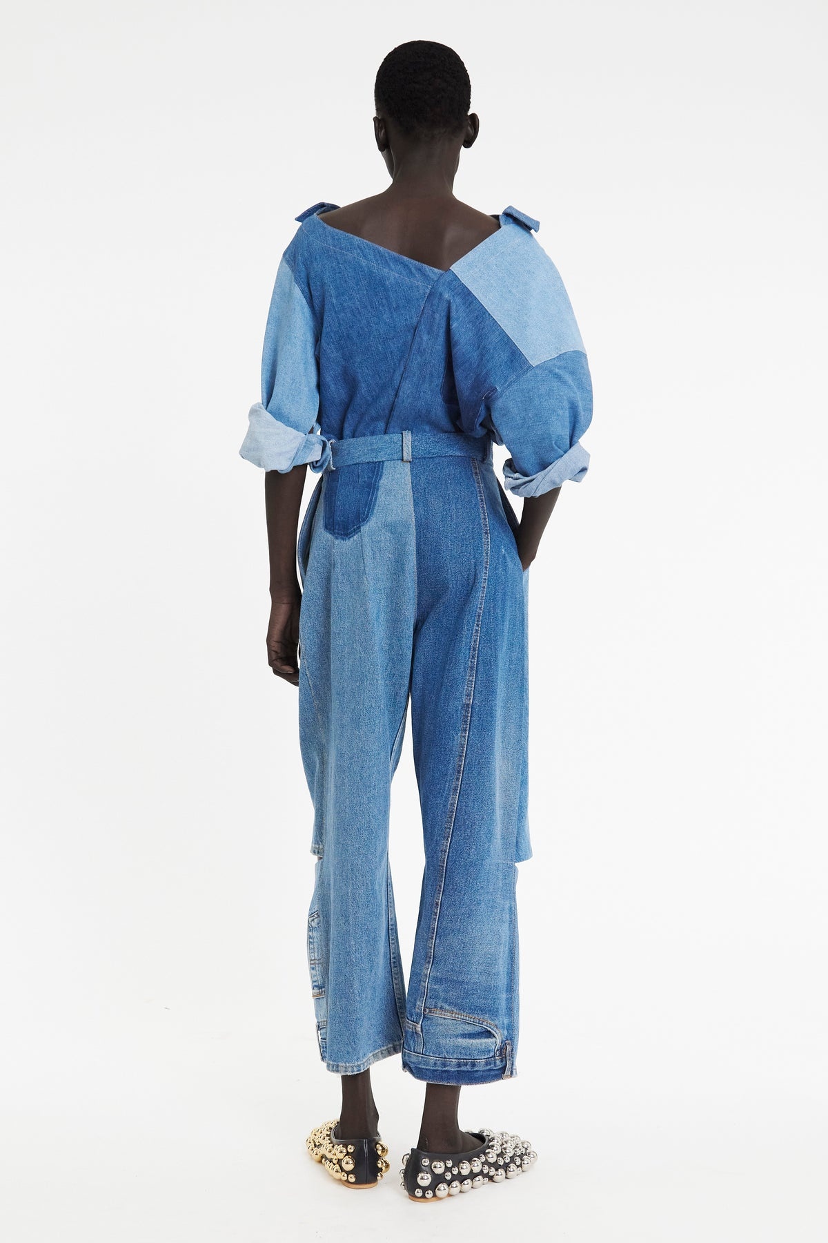 UPCYCLED DENIM JEANS BLUE - 3
