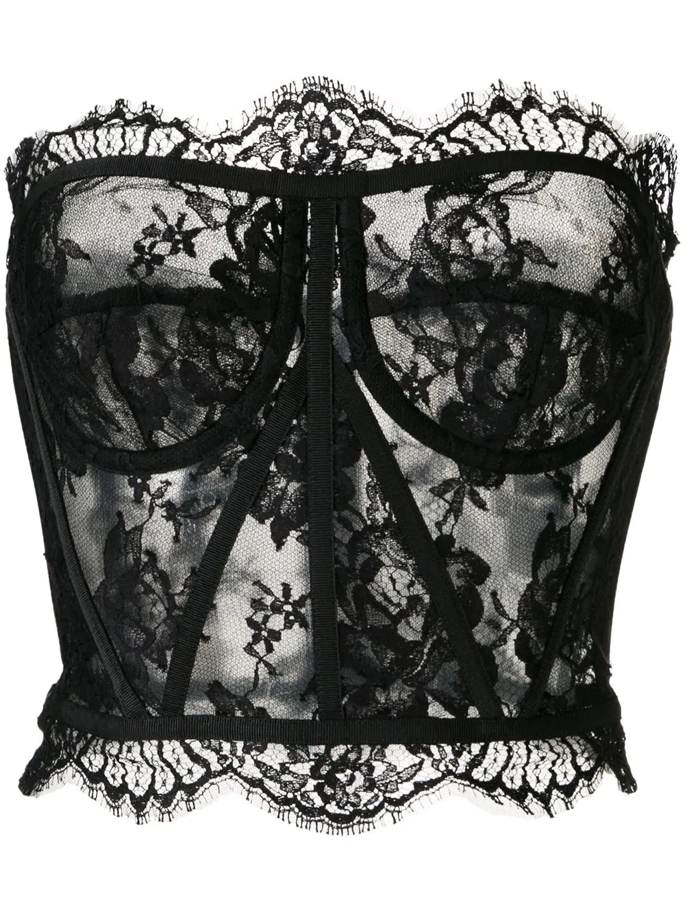 floral lace corset - 1