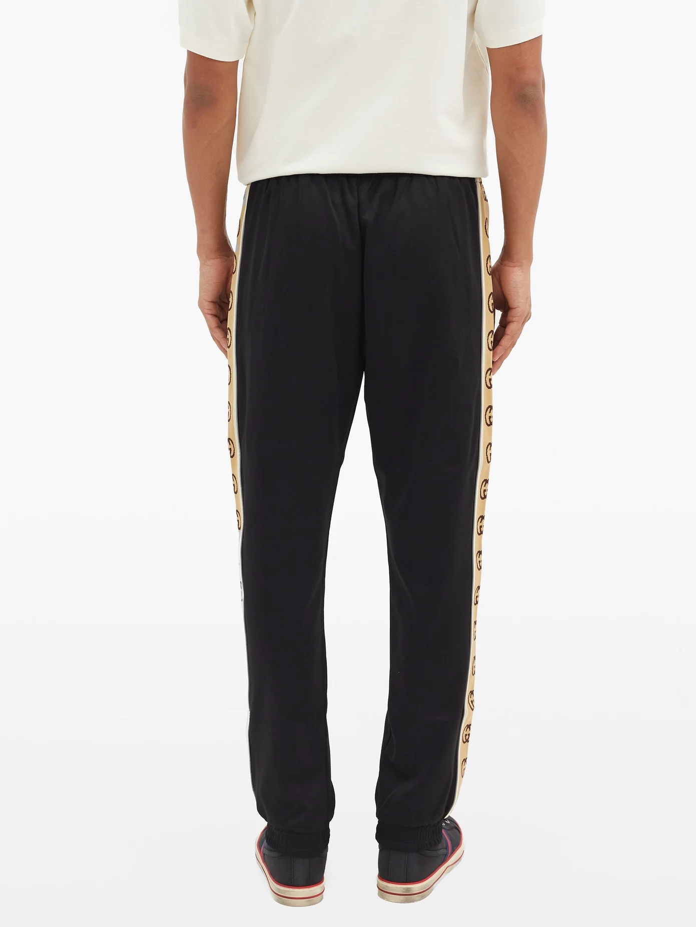 GG side-stripe jersey track pants - 5