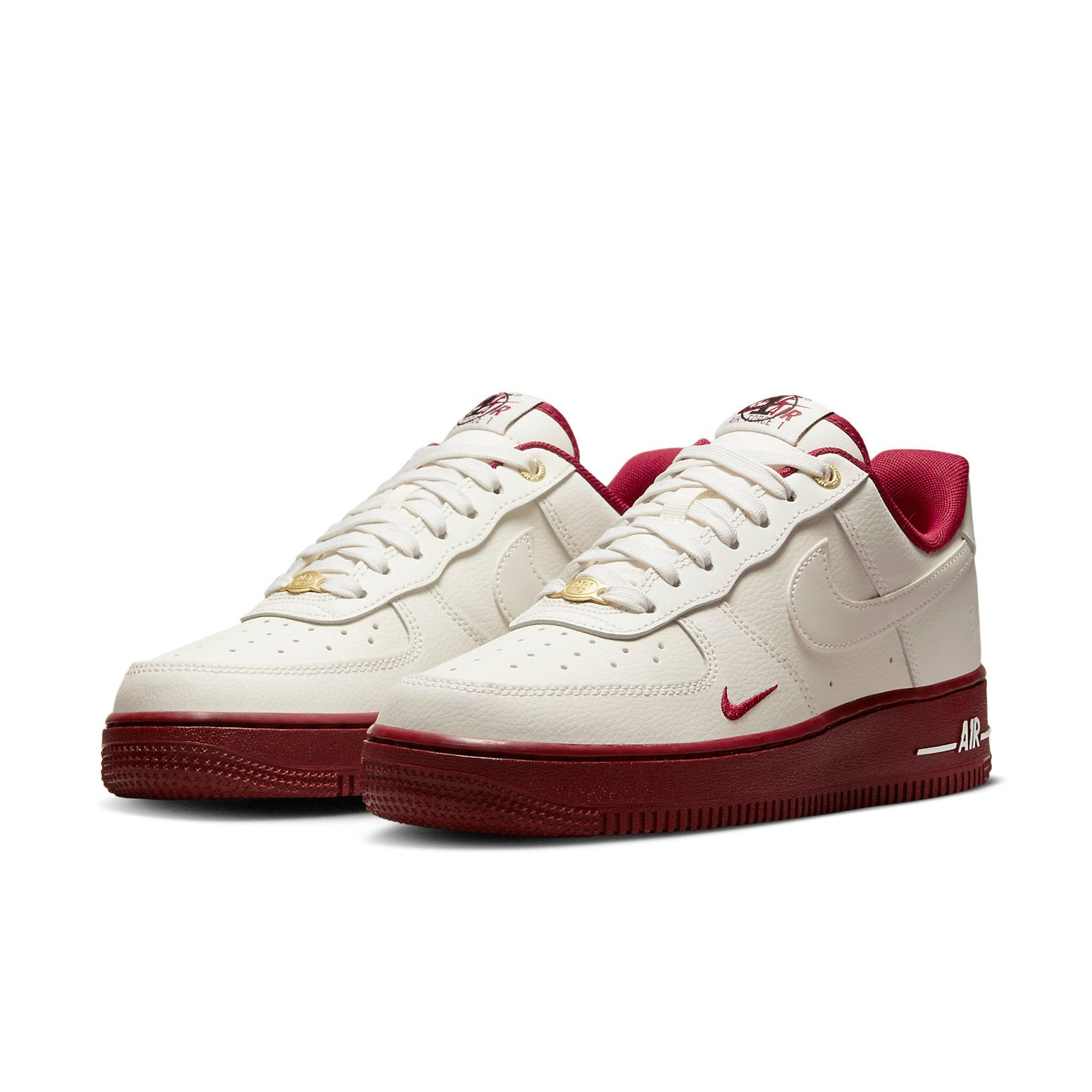 (WMNS) Nike Air Force 1 '07 SE '40th Anniversary - Sail Team Red' DQ7582-100 - 3