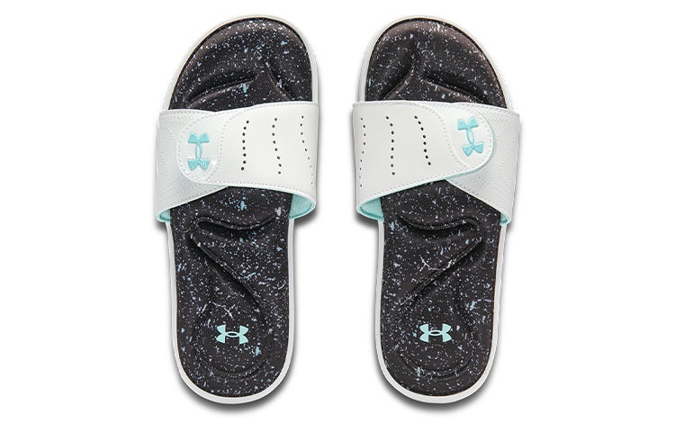 (WMNS) Under Armour Ignite VI Graphic FB Slippers White/Black 3023767-104 - 3
