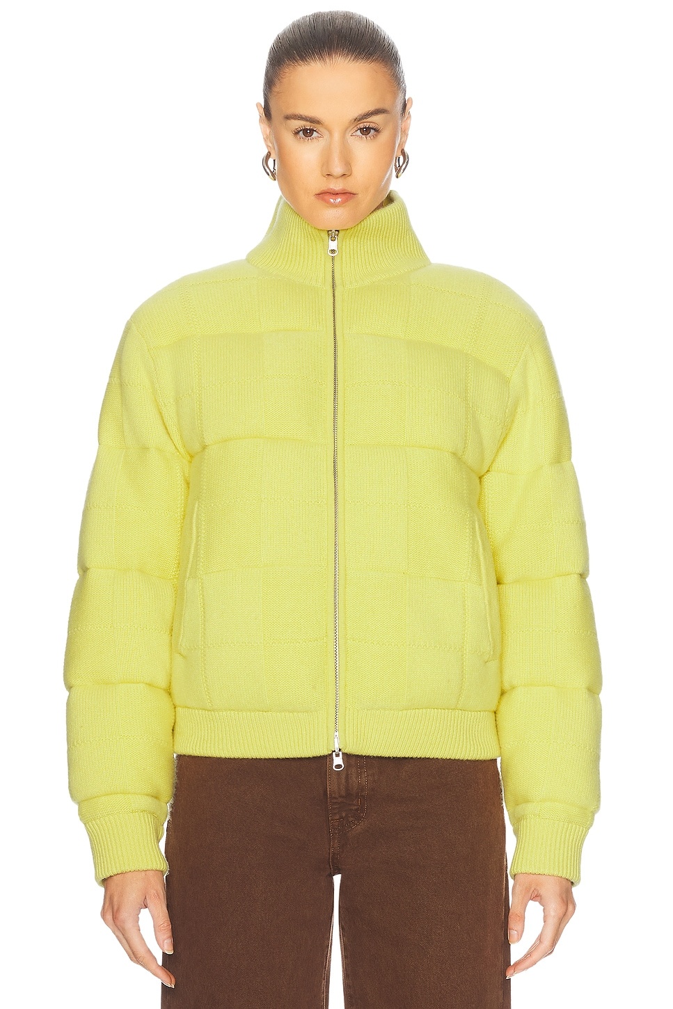 Quilted Cashmere Blend Puffer Jacket - 2