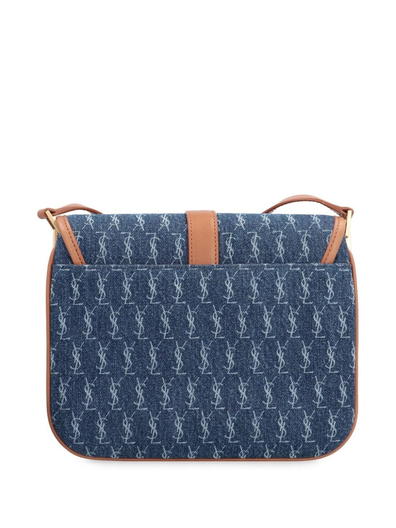 SAINT LAURENT monogram denim crossbody bag outlook