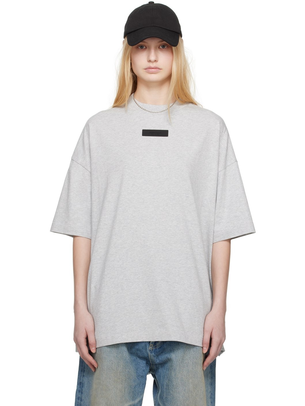Gray Crewneck T-Shirt - 1