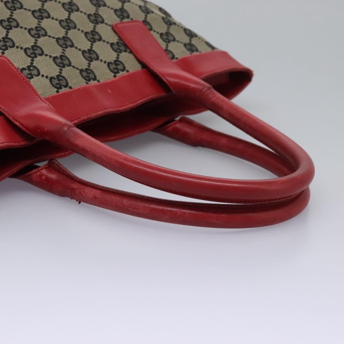GUCCI GG Supreme Tote Bag Beige Red Gold 002 119 - 7