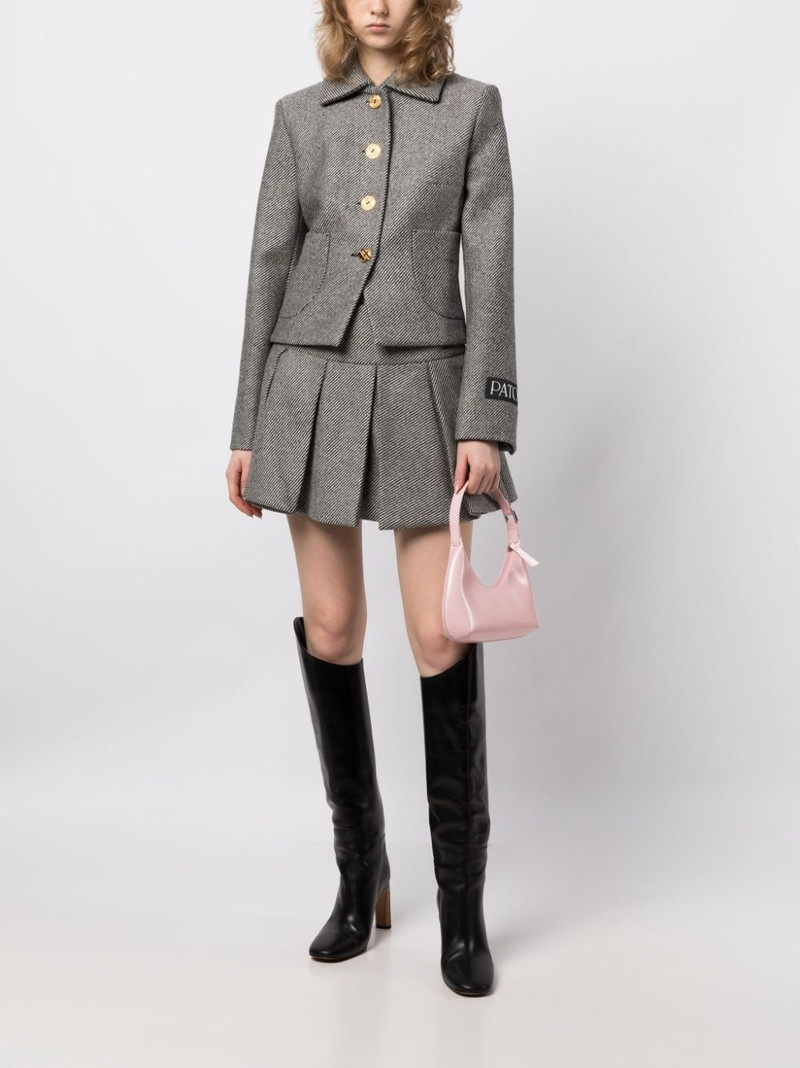 PATOU pleated virgin-wool miniskirt outlook
