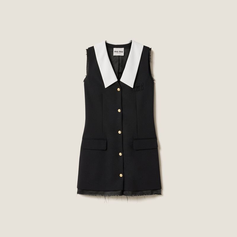 Grain de poudre wool mini-dress 1