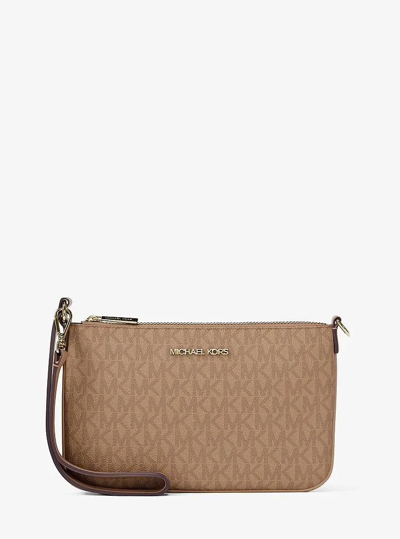 Jet Set Small Signature Logo Convertible Wristlet - 1