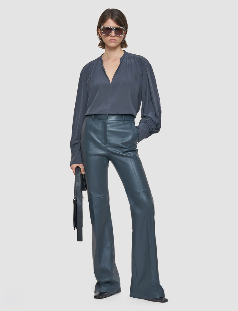 JOSEPH Tafira Leather Stretch Trousers outlook