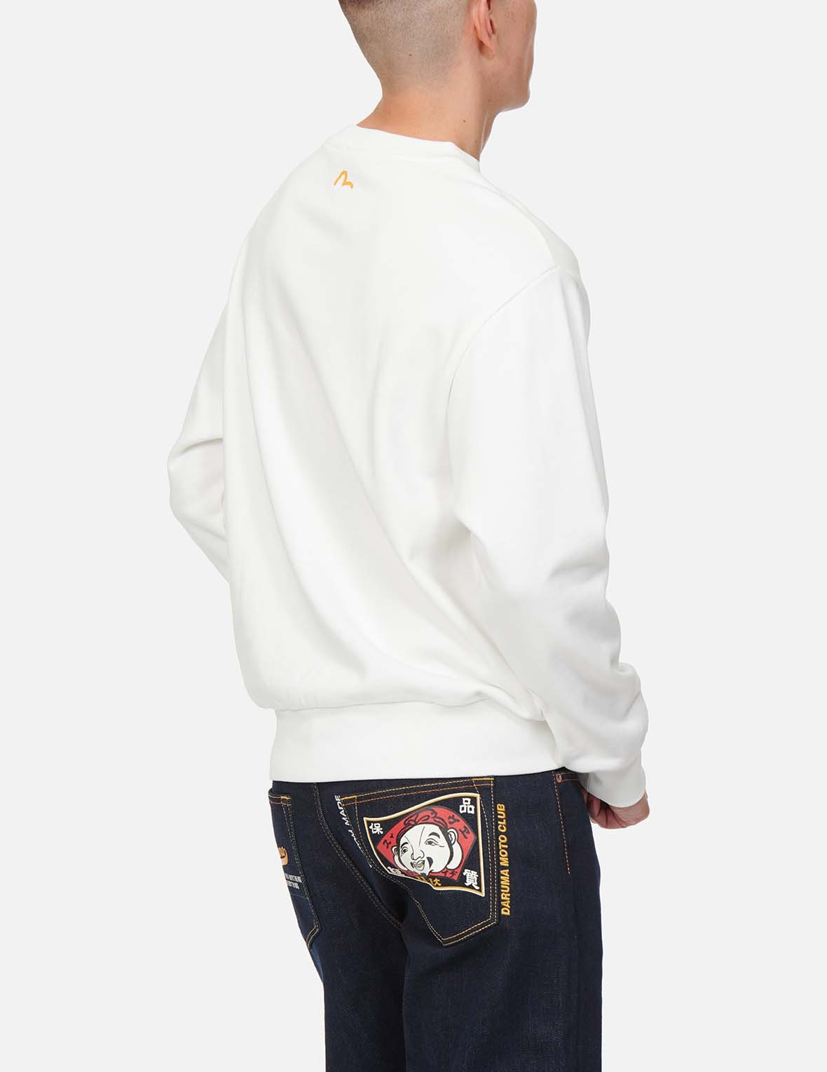 CALLIGRAPHY LOGO AND DARUMA PRINT SWEATSHIRT - 4