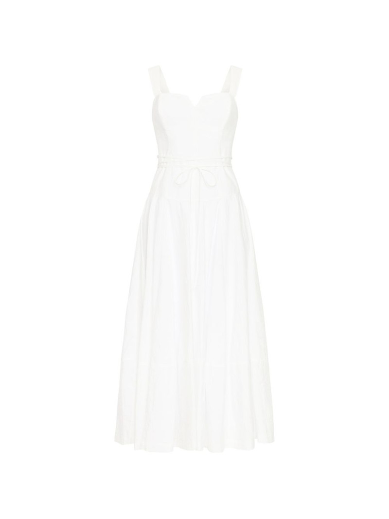 Jerome sweetheart-neck tie midi dress 1