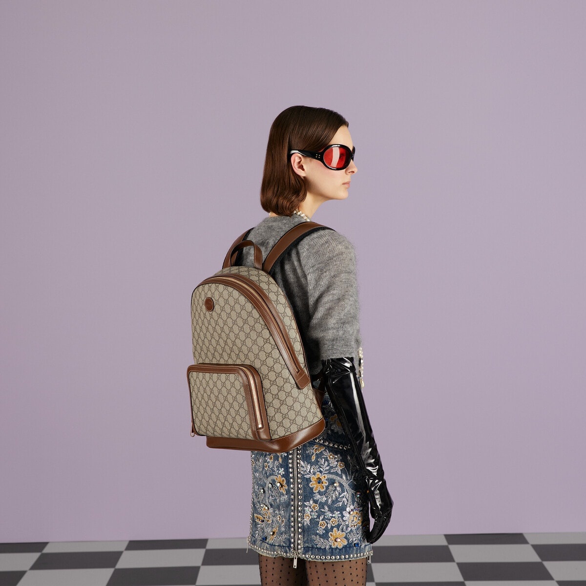 GUCCI Backpack with Interlocking G | REVERSIBLE