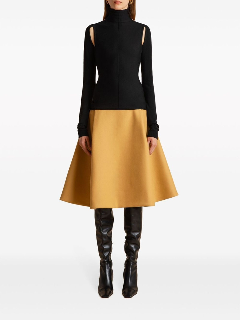 KHAITE The Marlowe open-back blouse outlook