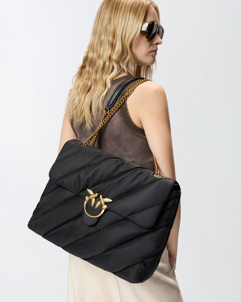 EXTRA LOVE BAG PUFF MAXI CROSSBODY BAG IN QUILTED NYLON 6