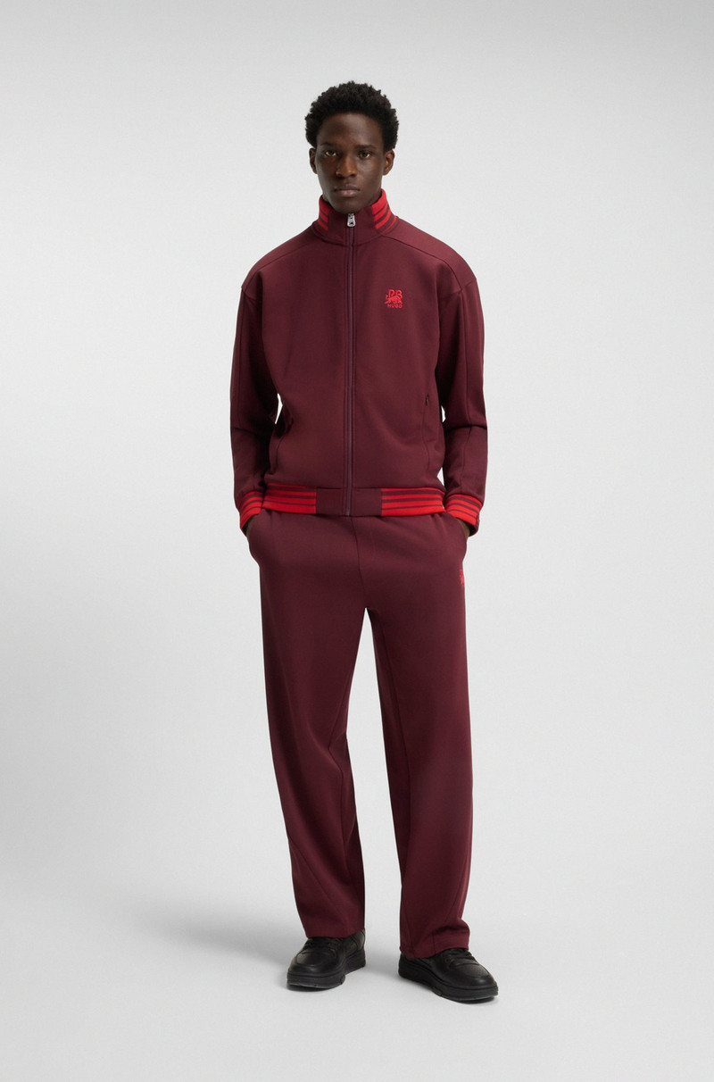 HUGO HUGO X RB ZIP-UP SWEATSHIRT WITH BULL-GRAPHIC LOGO outlook