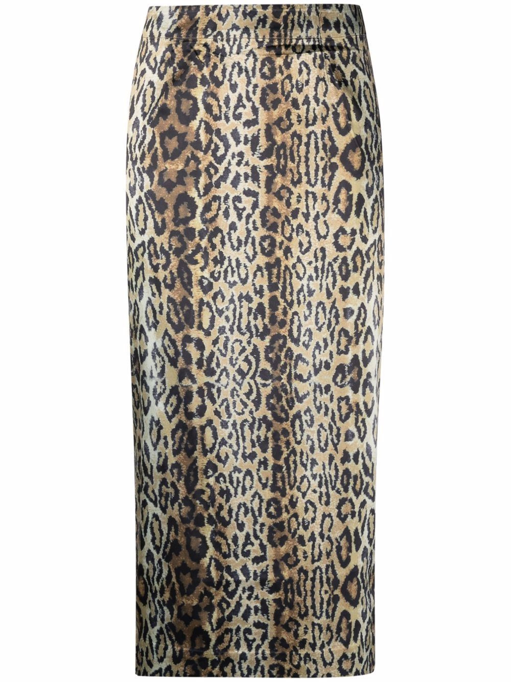 Tasha animal-print pencil skirt - 1