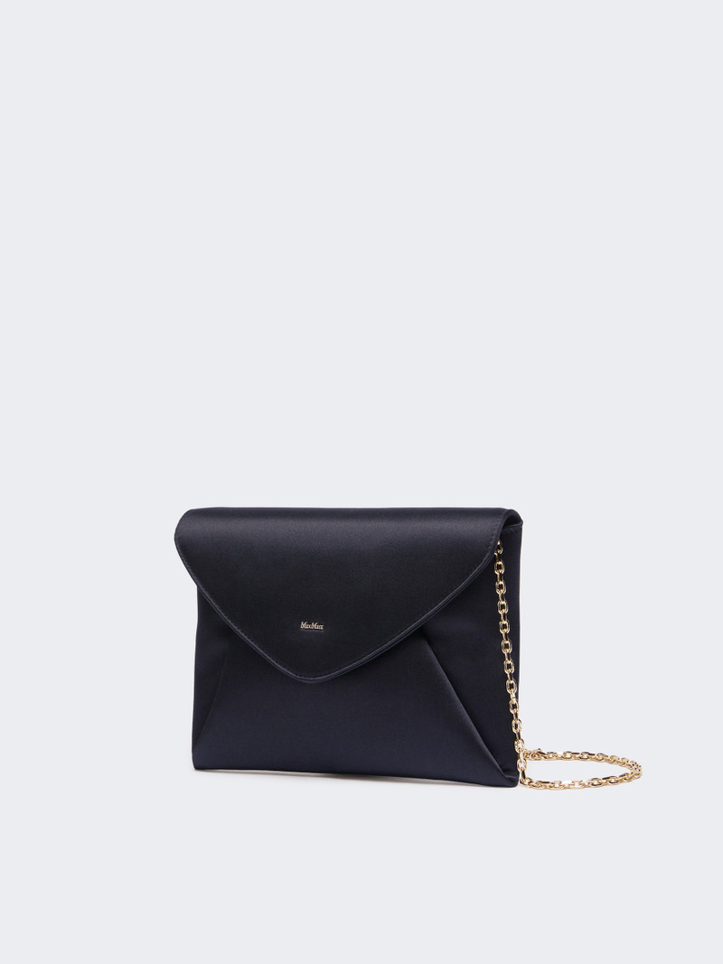 Max Mara ENVELOPE Viscose and silk satin clutch bag outlook