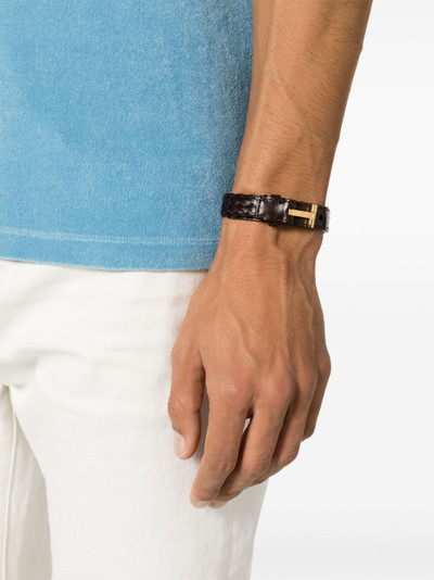 TOM FORD Leather bracelet outlook