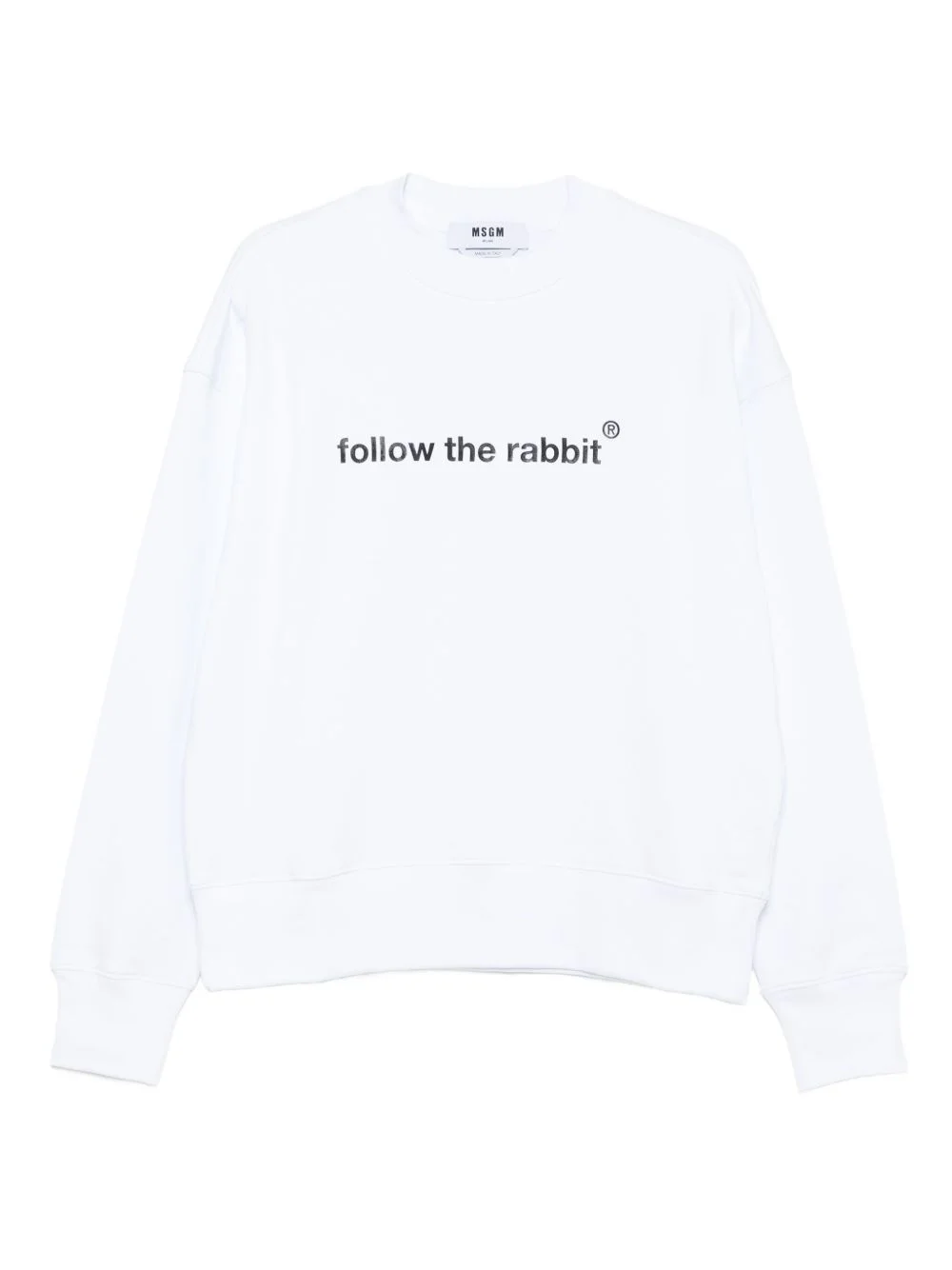 ribbed-trim sweatshirt - 1