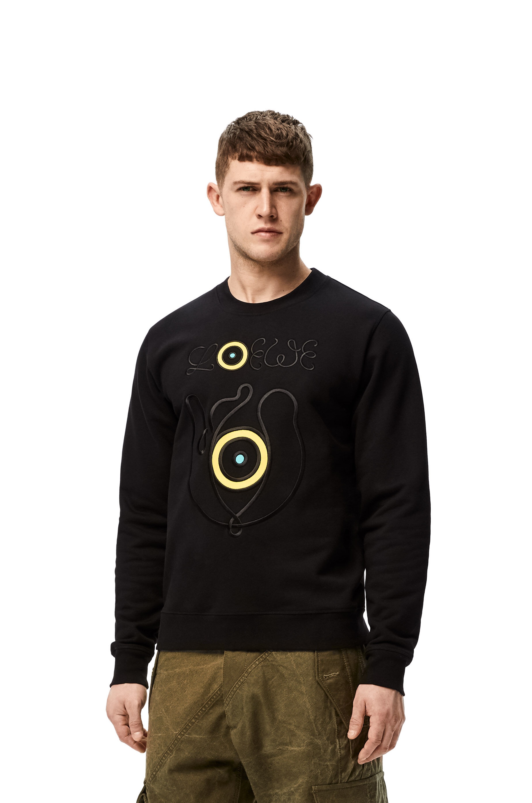 Embroidered sweatshirt in cotton - 3