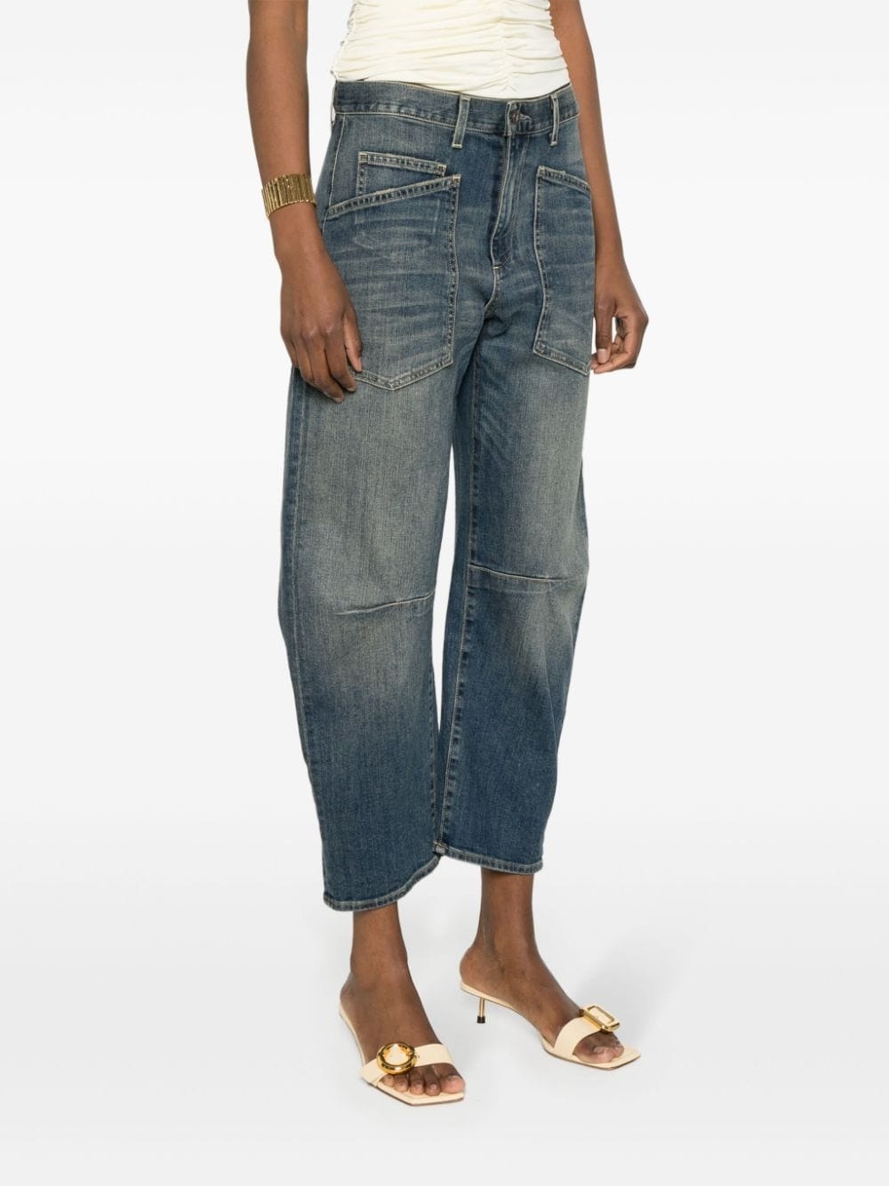 Shon high-rise tapered jeans - 3