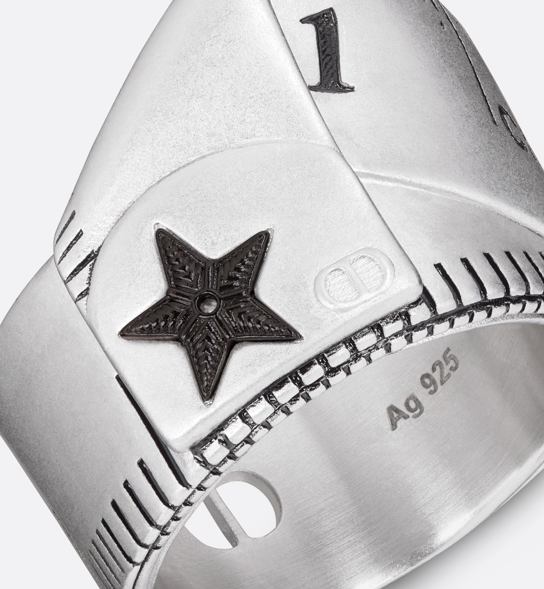 Dior Black Star Ring - 5
